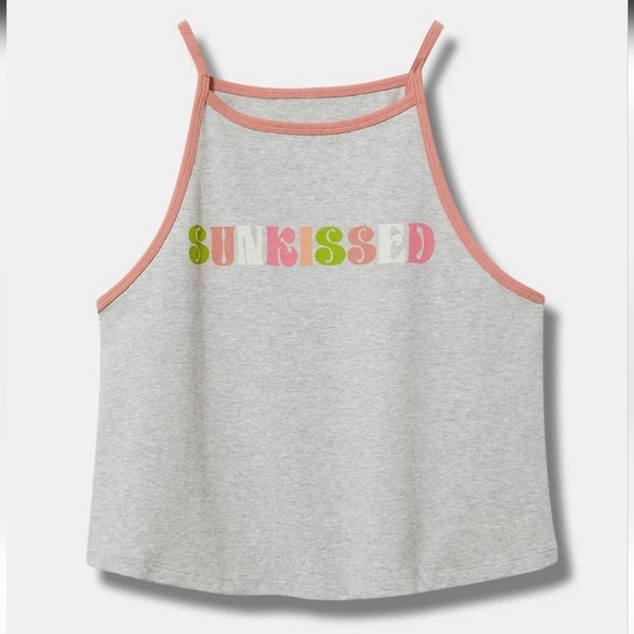torrid Tops - NWOT Torrid Sunkissed Foxy High Neck Crop Tank